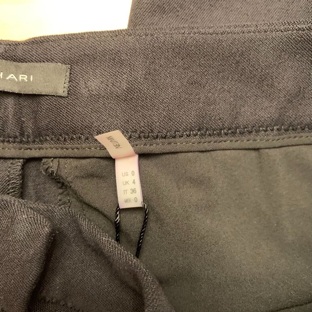 NWT Elie Tahari Alanis Cropped Pant Black Size 0 new - Picture 8 of 9